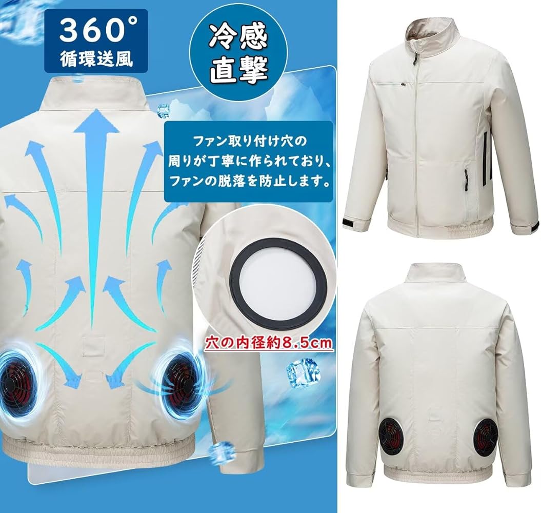 Amazon.co.jp: [Yucahype] ファン付き作業服 服のみ ファンなし